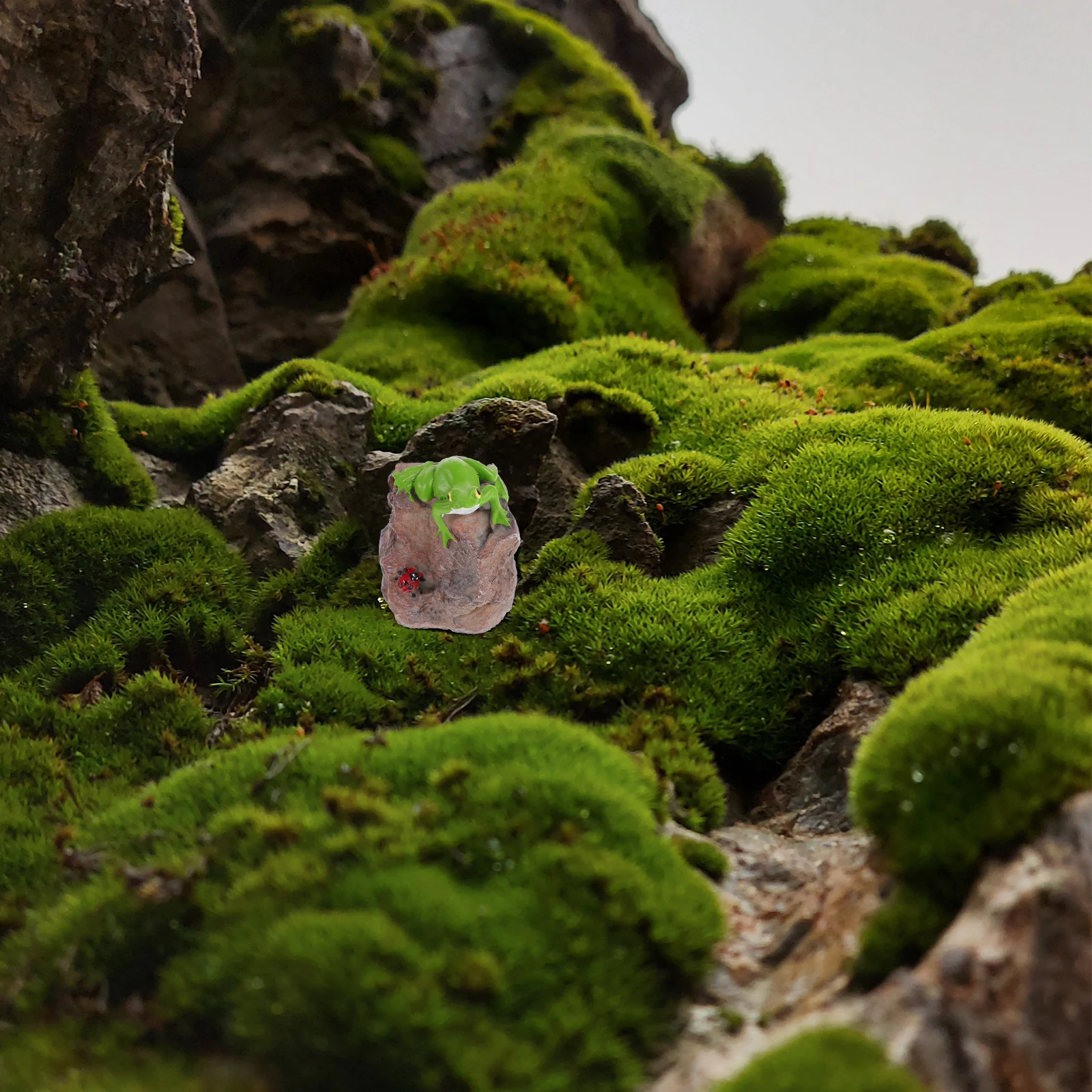 

Exquisite Resin Frog Statue Garden Decoration Outdoor Frog Ornament Smooth Surface Decor Garden Statue Resin Animal Decoration