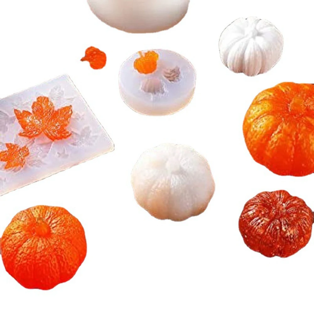 Pumpkin Aromatherapy Candle Silicone Mold DIY Wansheng Sugar Candle Silicone Mold Scented Making Tools 3D DIY Handmade Fragrance