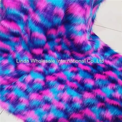 Jacquard color Faux Fur fabric,felt cloth materials,Sewing accessories