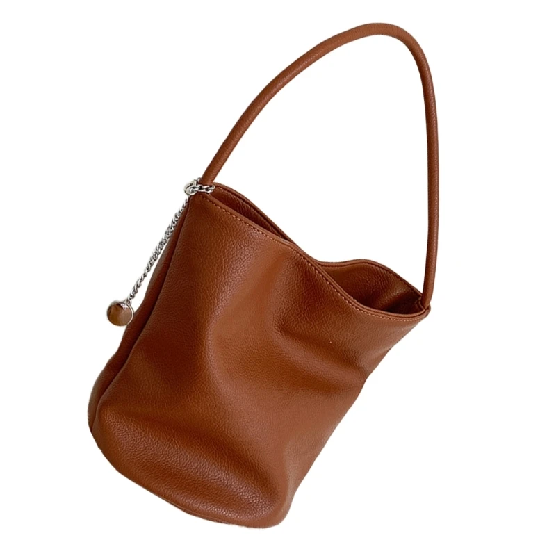 Bolso axila estilos coreanos para mujer, bolso hombro cuero PU, bolso compras