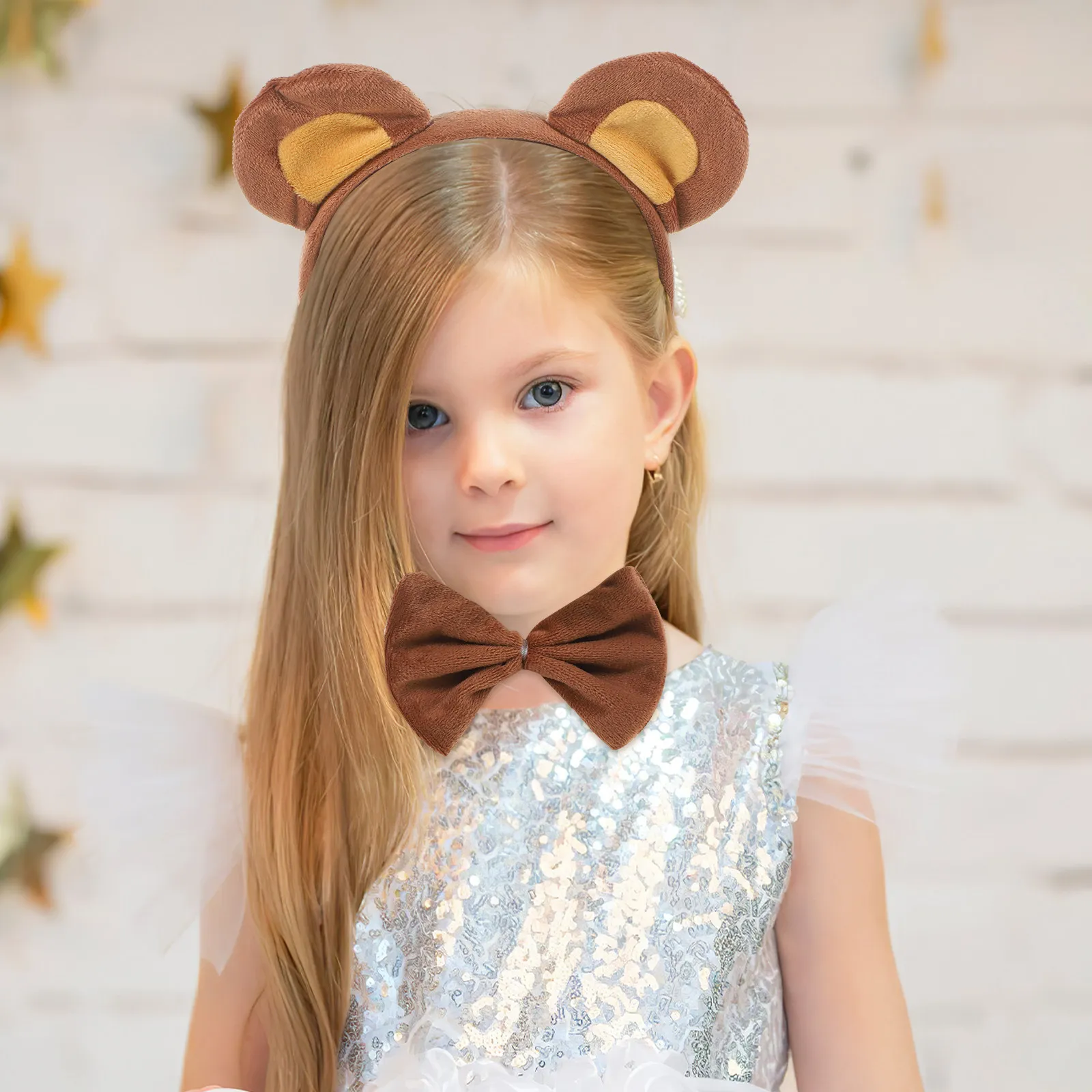 

Комплект из 1 предмета: удобная повязка на голову с медвежьими ушками, хвост и галстук-бабочка, костюм животного, идеально подходит для косплея, фотосессий, дней рождения, праздников и выступлений.