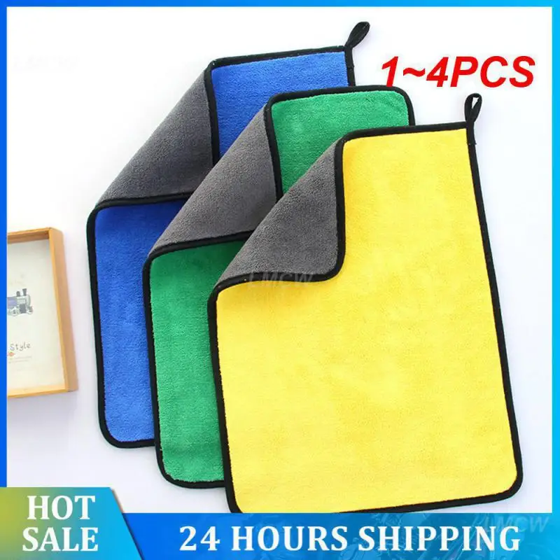 

1~4PCS Dishcloth Modern Simplicity 30x30cm Dish Towel Kitchen Accessories Table Towel Household Coral Fleece Kitchen Rag