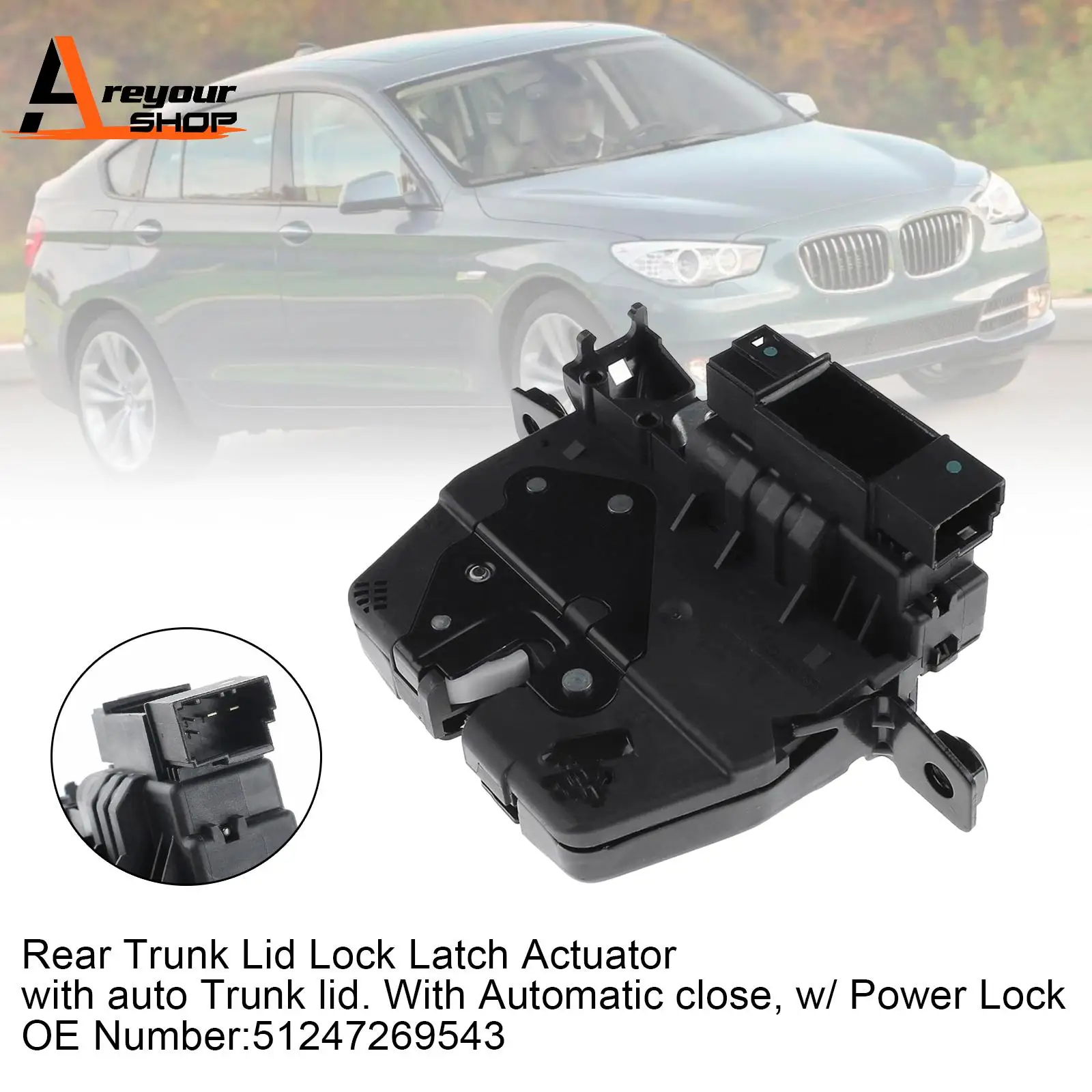 

Rear Trunk Lid Lock Latch Actuator for BMW 328d xDrive 535i 750i w/ Power Lock