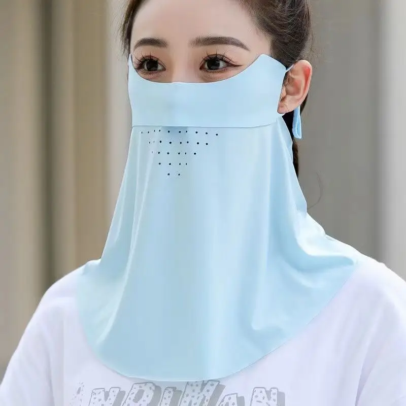 Sunscreen Mask Summer Long Neck Protection Integrated Anti UV Quick Drying Breathable Outdoor Travel Thin Sunshade Mask