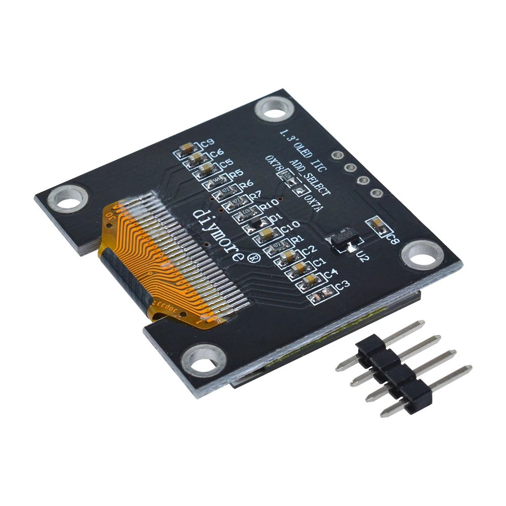 Modulo OLED da 1,3 pollici Modulo display da 1,3 pollici Bianco/Blu 128X64SPI/IIC I2C Comunicare il colore Modulo display LED LCD OLED da 1,3 pollici
