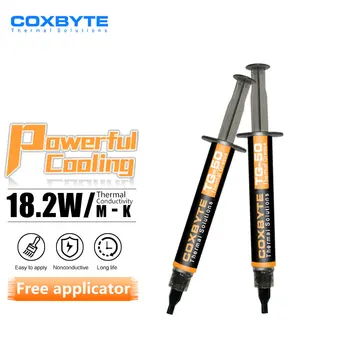 שמן תרמי Coxbyte בעוצמה של 18.2W/mk למעבד AMD Intel, מקרר למעבד CPU, מאוורר קירור למחשב VGA GPU Compound Heatsink Plaster
