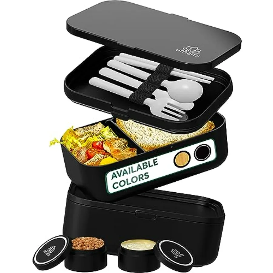

Umami Bento Lunch Box for Adults 68 oz Cute MicrowaveSafe LeakProof AllinOne Meal Container with Portion Control Design Ideal f