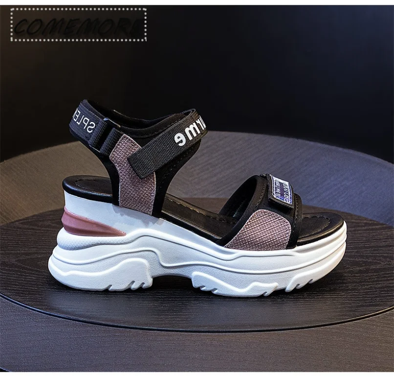 Women Sports Platform Sandals 2023 New Summer Footwear Casual Heightening Ladies Wedge Heels Beach Luxus Designer Shoes Non-slip