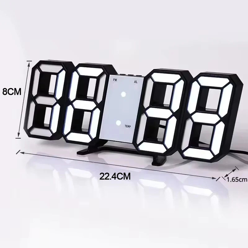 

Digital Decoration for Bedroom Desk Watches Led Wall Clock Living Room Alarm Modern Home and Decoration Electronic Table Decor