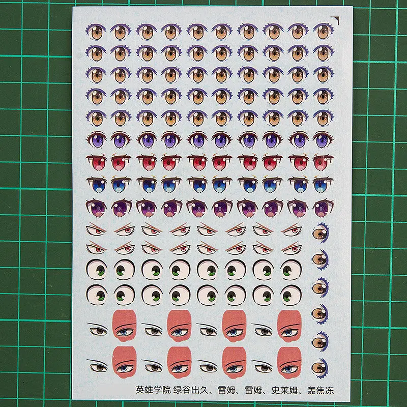 Ob11 GSC Doll Eye Water Sticker DIY Ob11 Eyes Mouth Sticker For YMY Resin Doll Bjd Doll Accessories