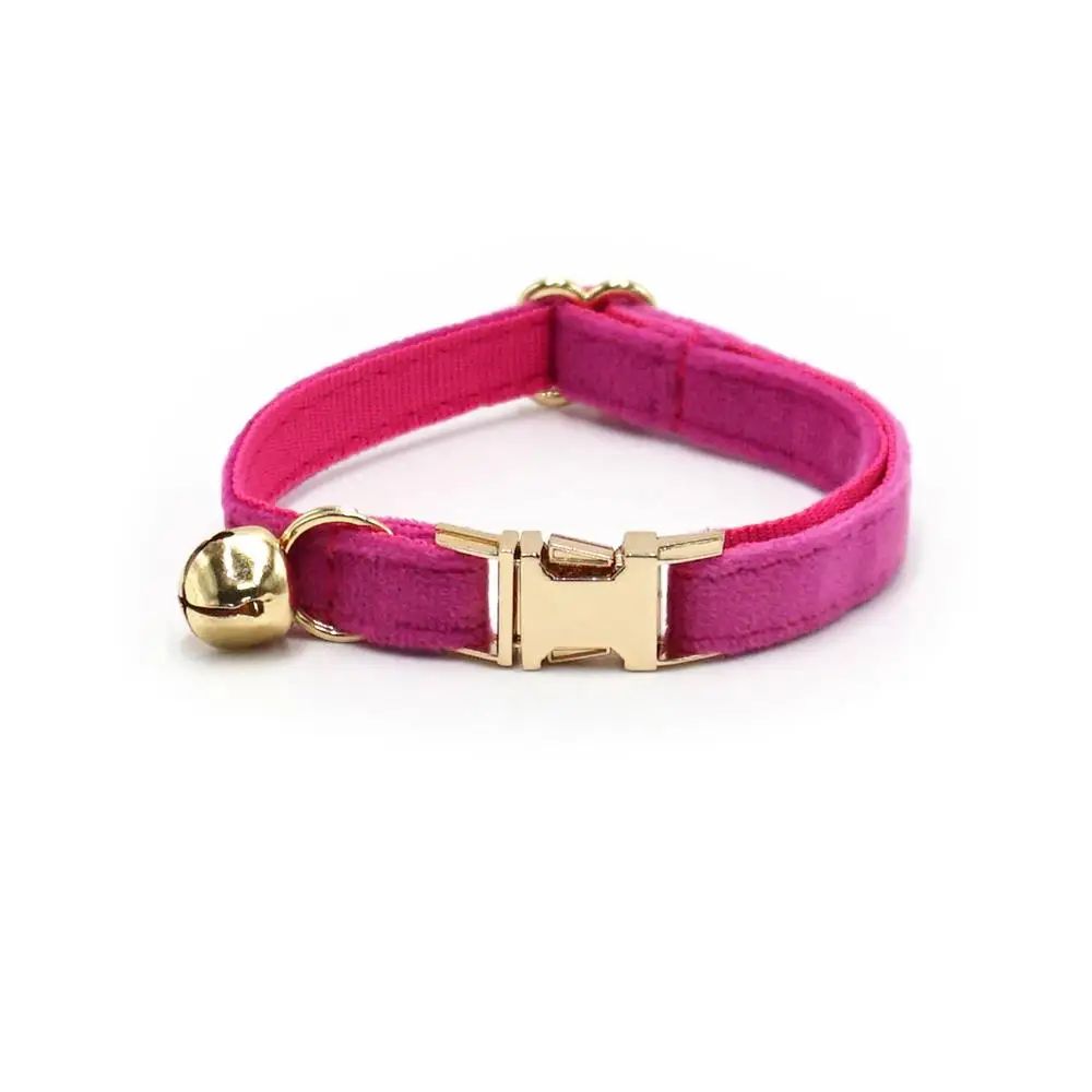 Kostenlose Gravur Personalisiertes Mehrfarbiges Weiches Samt-Katzenhalsband mit Kleiner Glocke, Katzenbedarf, Zubehör – Detail 7