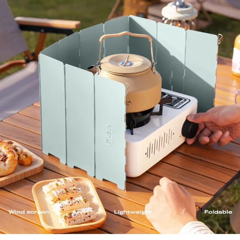 10pcs Cassette Stove Windshield Outdoor Stove Windshield Gas Stove Windshield Barbecue Supplies Cooking Utensils