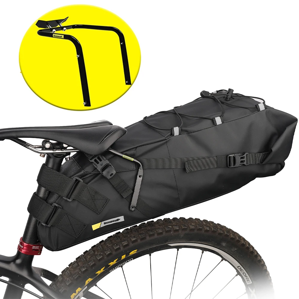 AliExpress Rhinowalk Bike Saddlebag + Stabilizer Set Waterproof 13L Large Capacity More Stable For MTB Road