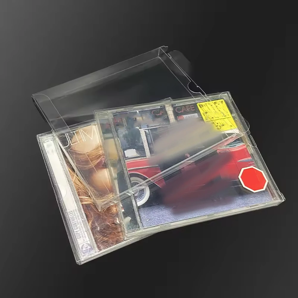 Transparent PET Disc CD Case DVD Holder CD Sleeve Dust-proof Storage Organizer Cover CD DVD Album Box Cases