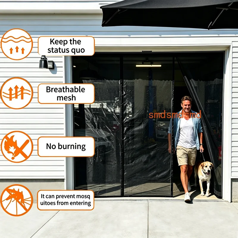 Magnetic Door Screen Mosquito Net Anti Insect Mesh Curtain Net Custom Size with Automatic Closing for Glass Doors & Sliding Door