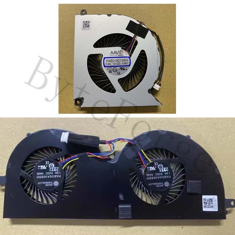 OEM Replacement  For MSI 17Q1 Titan GT77 CPU GPU Cooling Fan PABD0A308SH N492 PABD18010SH N491