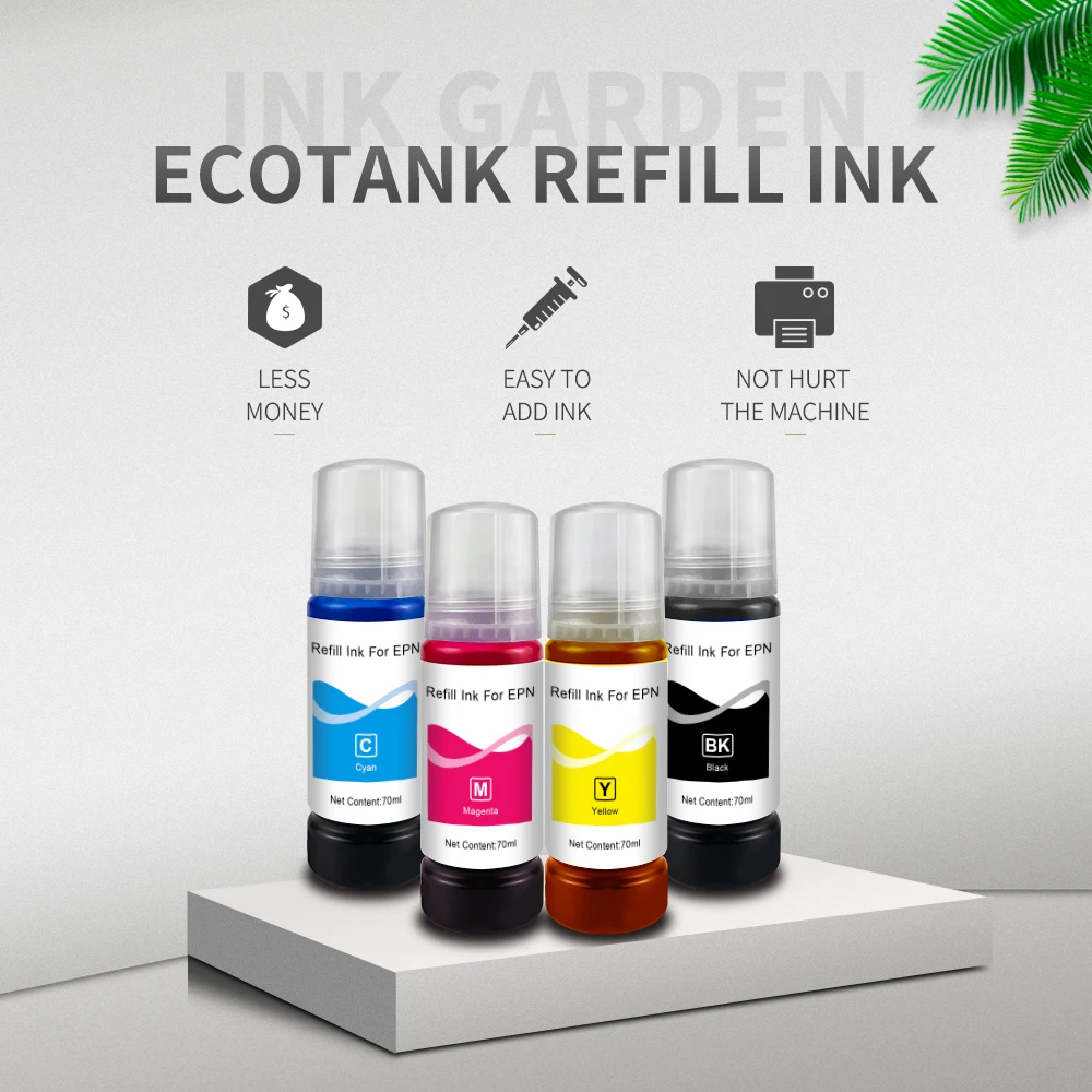 حبر الطابعة L3120 L3125 لطابعة Epson Ecotank Universal L3150 L3110 104 ET2700 ET2750 ET3700 ET2711 حبر صبغ الملء