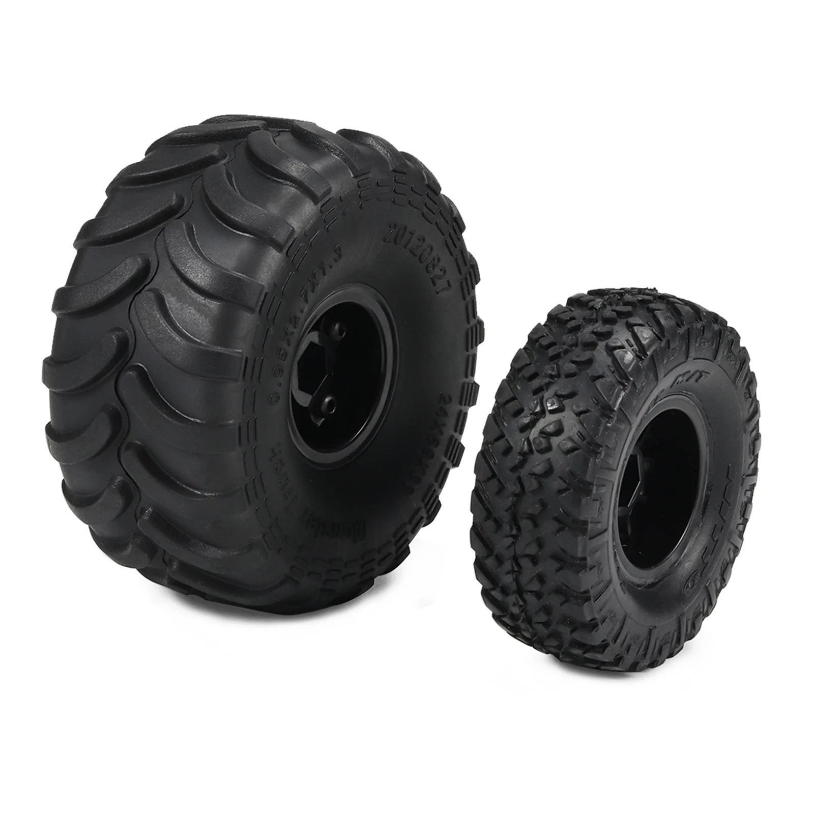 4PCS 1.0 Wheel Rims Tires for Axial AX24 SCX24 FMS FCX24 K5 Blazer RC Trucks Upgrade parts for RC Crawler Rc car models