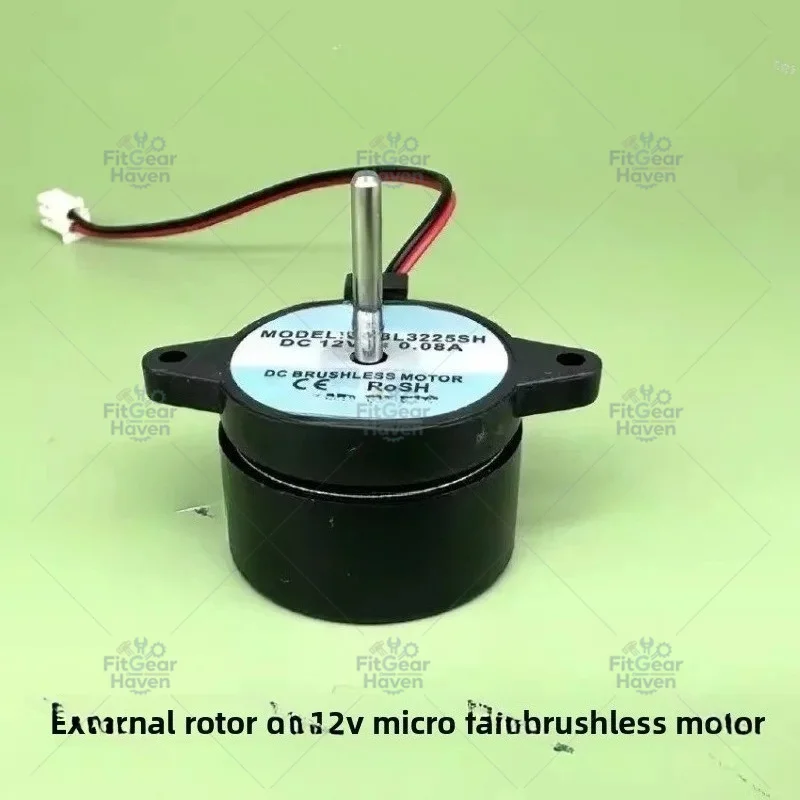 Brand New, External Rotor DC 12V Brushless Micro Fan, High-quality Silent Motor with Its Own Driver