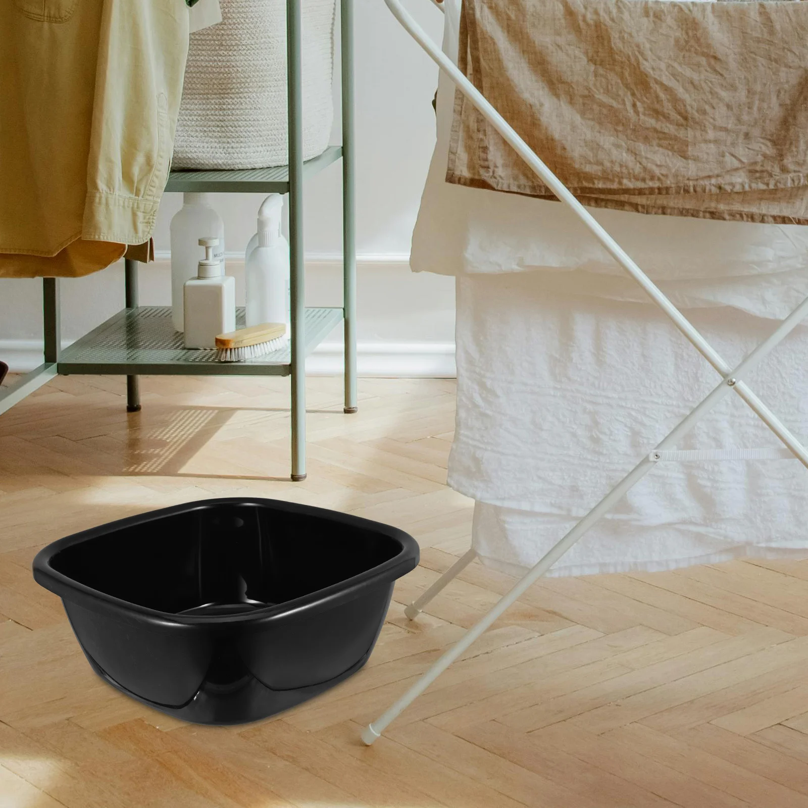 

Large Plastic Washing Basin For Face Hair Clothes Dishwashing Portable Use Rinse Bucket Bathroom Bathtub Travel Tub Home