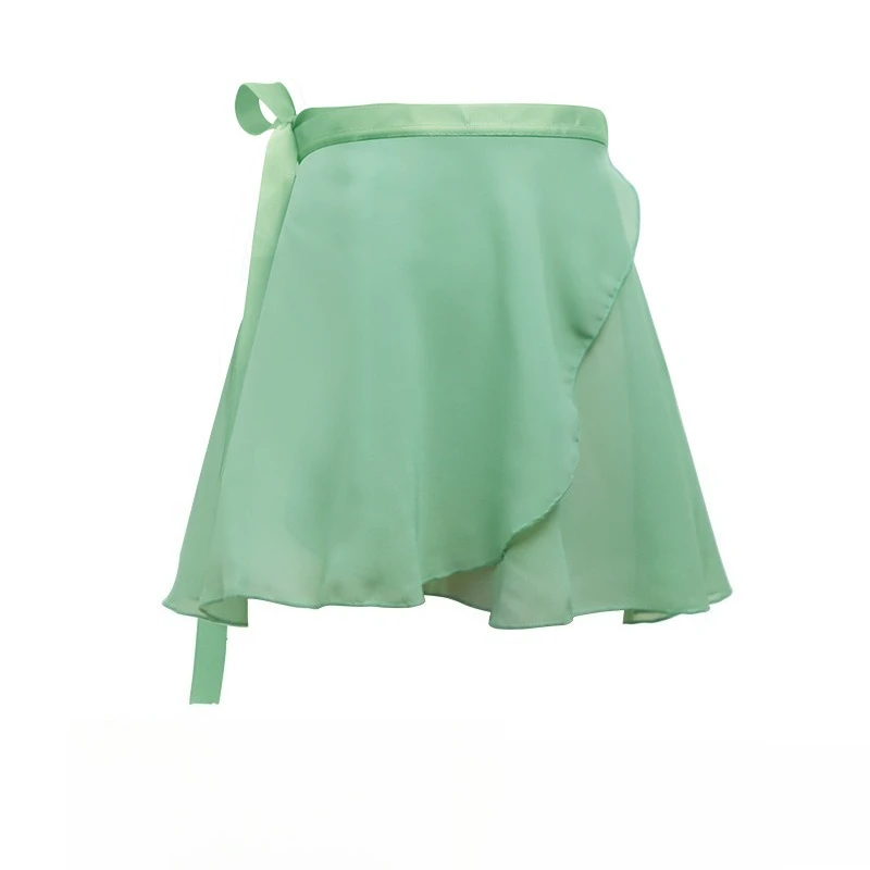 Ballet Wrap One Piece Chiffon Dance Skirt Tie Waist Sheer For Daily Practice Training Performance Flowy Lightweight Dancewear view 5