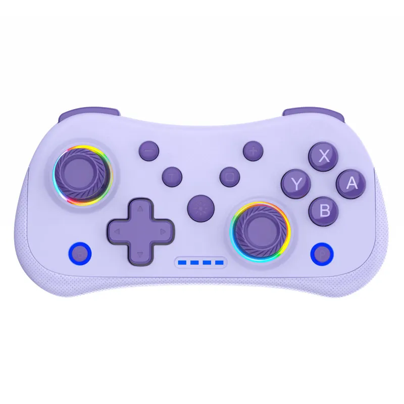 For Nintendo Switch STK-7051 Wireless Mini Game Controller Android, IOS, PC and Win Dual Vibration RGB Lighting Turbo Function