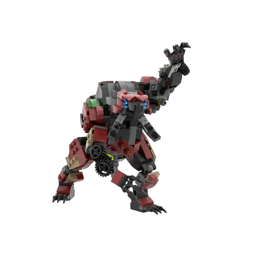 Gobricks MOC Horizons Dawned Fireclaw Bricks Model Attack Monster Demon Fireclaw Building Blocks Toy Gift Juguetes