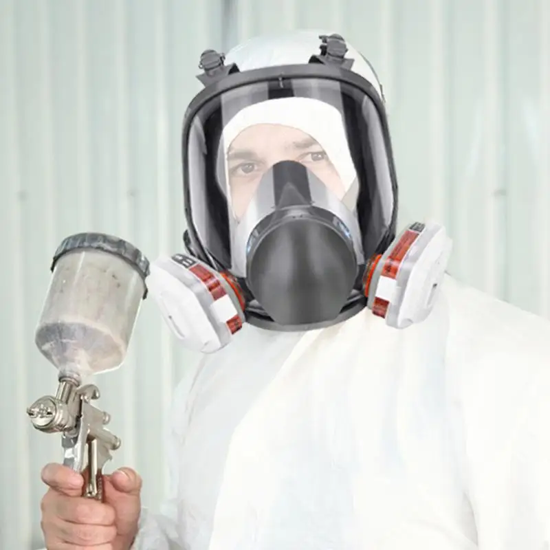 

Anti-Fog 6800 Gas Mask Industrial Painting Spraying Respirator Safety Work Filter High Definition Mirror Face Respirator