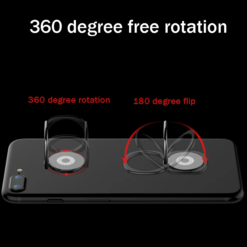 Magnetic Finger Ring Phone Holder Multi-Functional Universal Ultra-thin Metal Ring Mobile Phone Holder For iPhone Xiaomi Sumsung