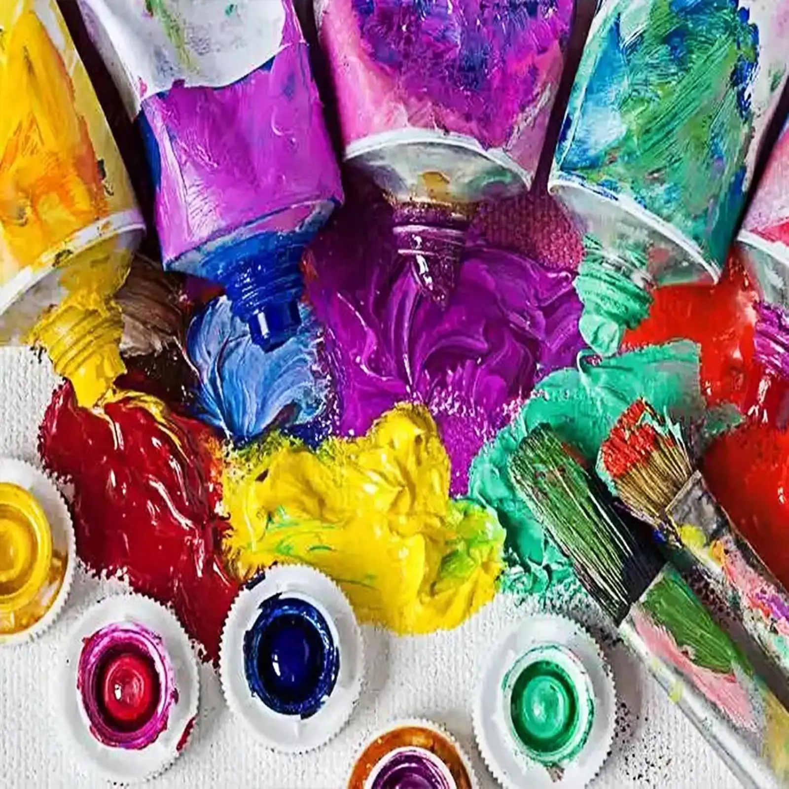 Refillable Empty Paint Tubes with Secure Cap for Acrylic Watercolor Oil Paint Hand Cream and Shoe Polish Storage