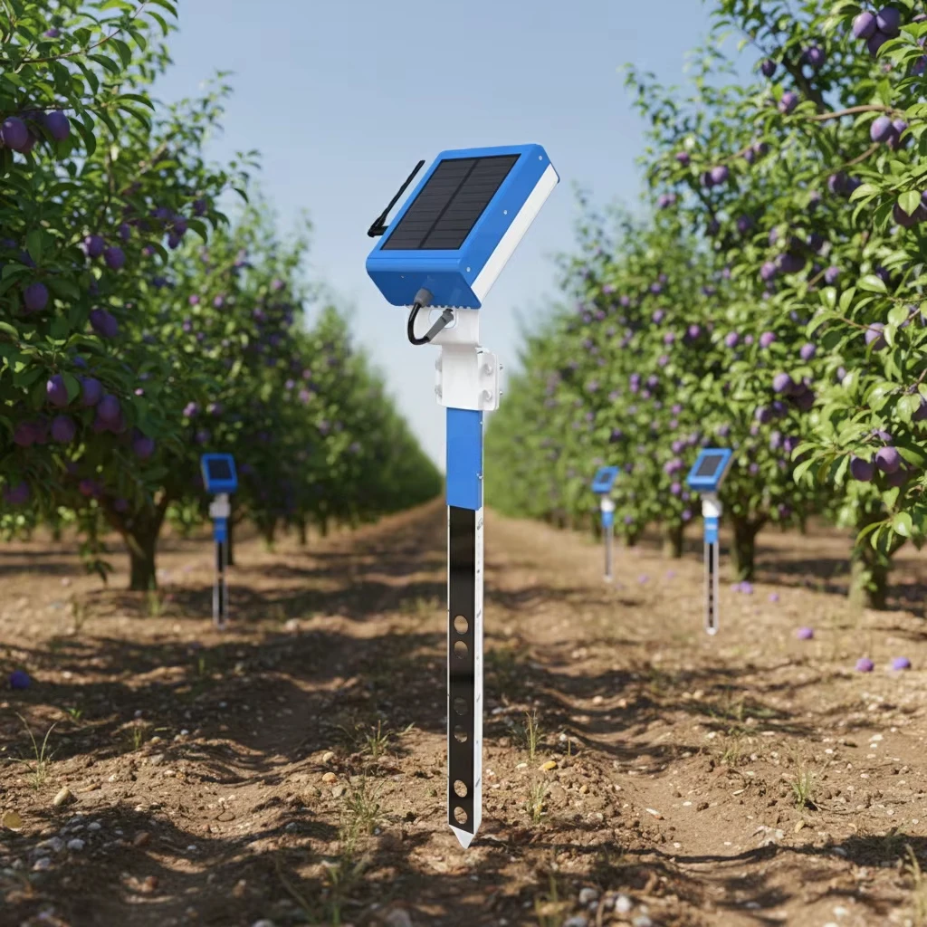 All-in-One Agricultural Sensor: Soil NPK, EC, Moisture & Ambient Humidity with Remote Control