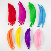 50Pcs Natural Colorful Goose Feather 15-20cm for Wedding Party Carnival Goose Plumes Decoration Jewelry Making DIY Dress Crafts