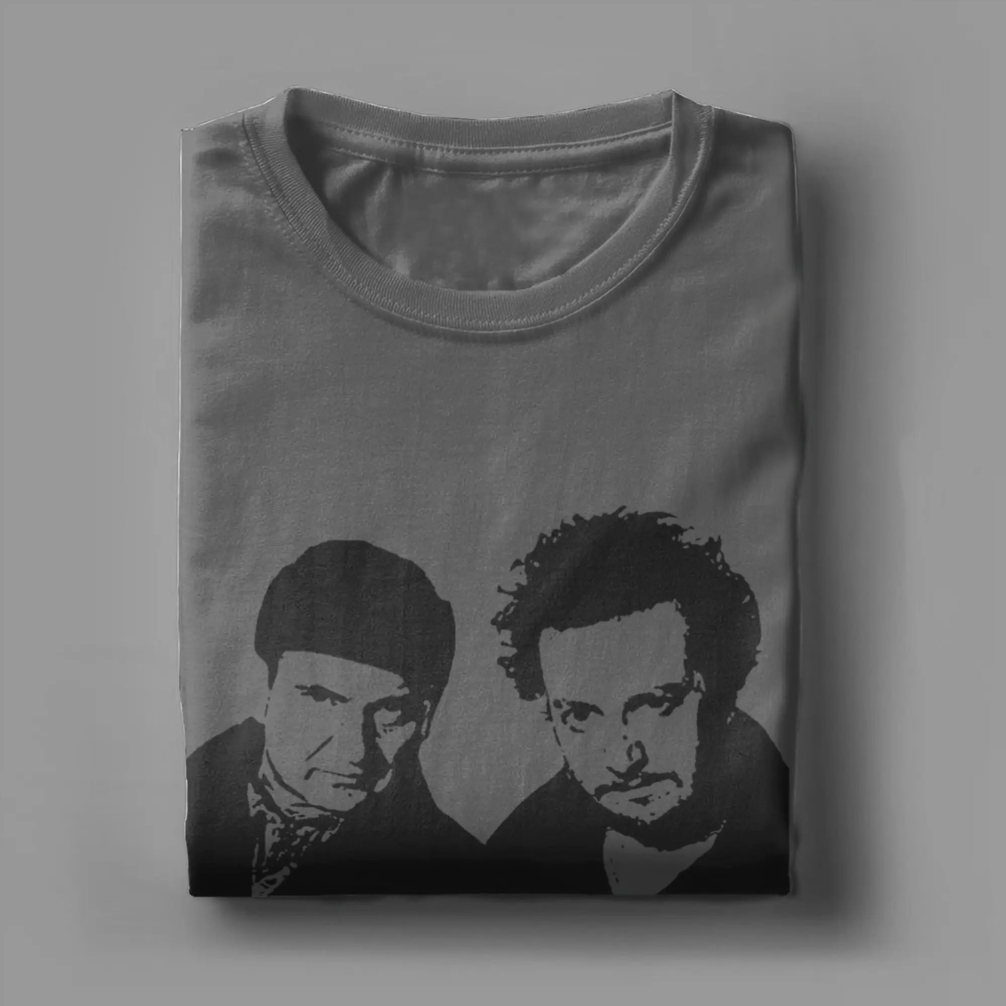 تي شيرت Home Alone Wet Bandits للرجال تي شيرت فريد من القطن الخالص برقبة دائرية وأكمام قصيرة ملابس أصلية