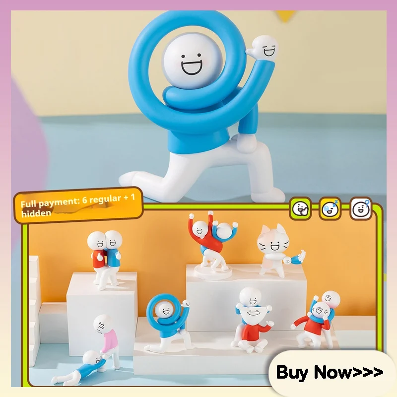 

Сялан и его друзья, абстрактная мини-слепая коробка, милые коллекционные куклы, изысканные настольные украшения, игрушка-сюрприз, Mysterybox, подарок