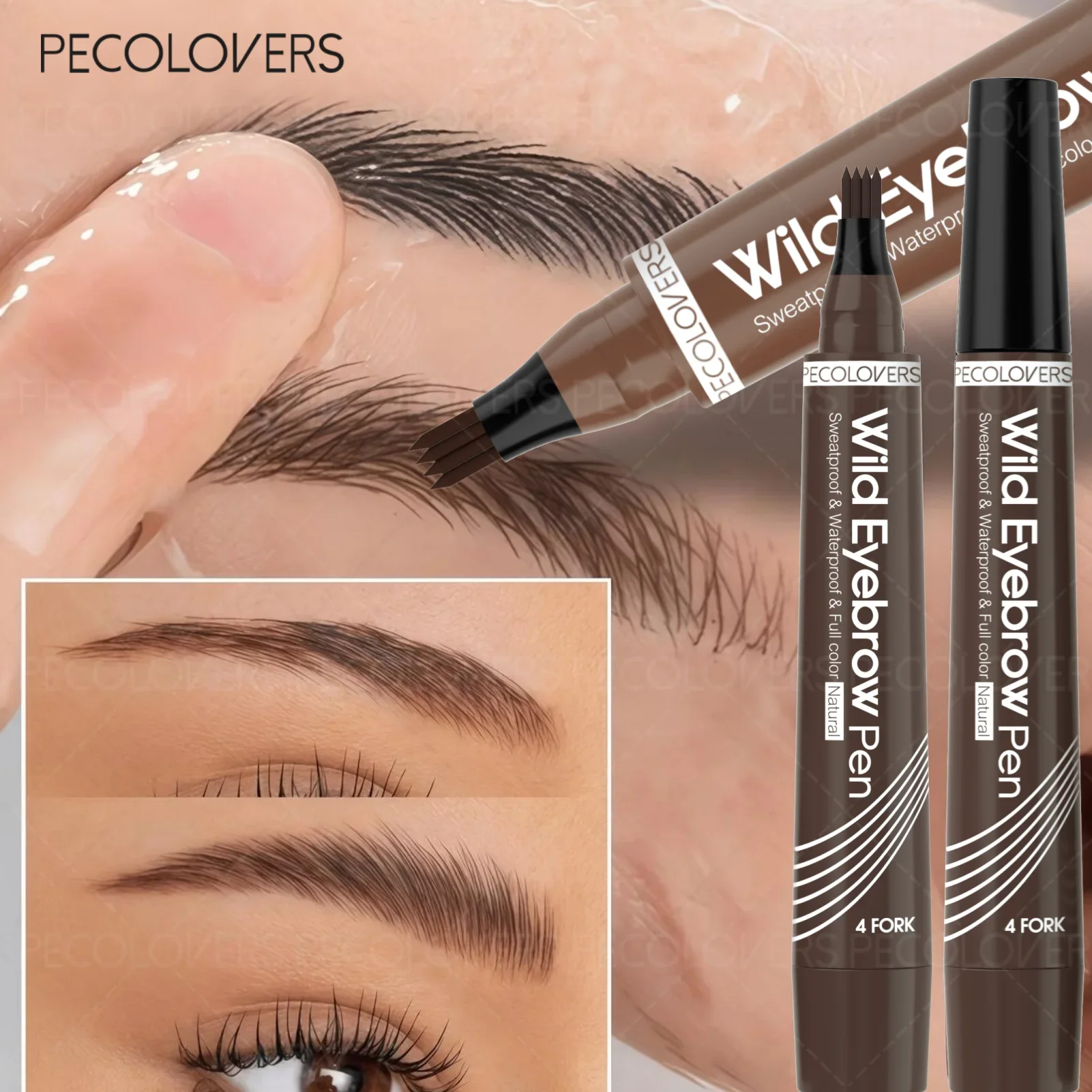 1PC Waterproof Eyebrow Pencil Ultra-Fine Tip Available in Multiple Colors Fast Drying an Essential Makeup Tool for Everyday Use