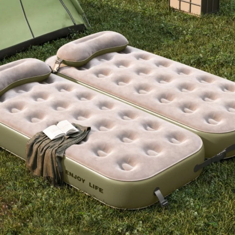 

Автоматический надувной мягкий матрас для кемпинга, удобный складной матрас для пешего туризма, портативное снаряжение для кемпинга