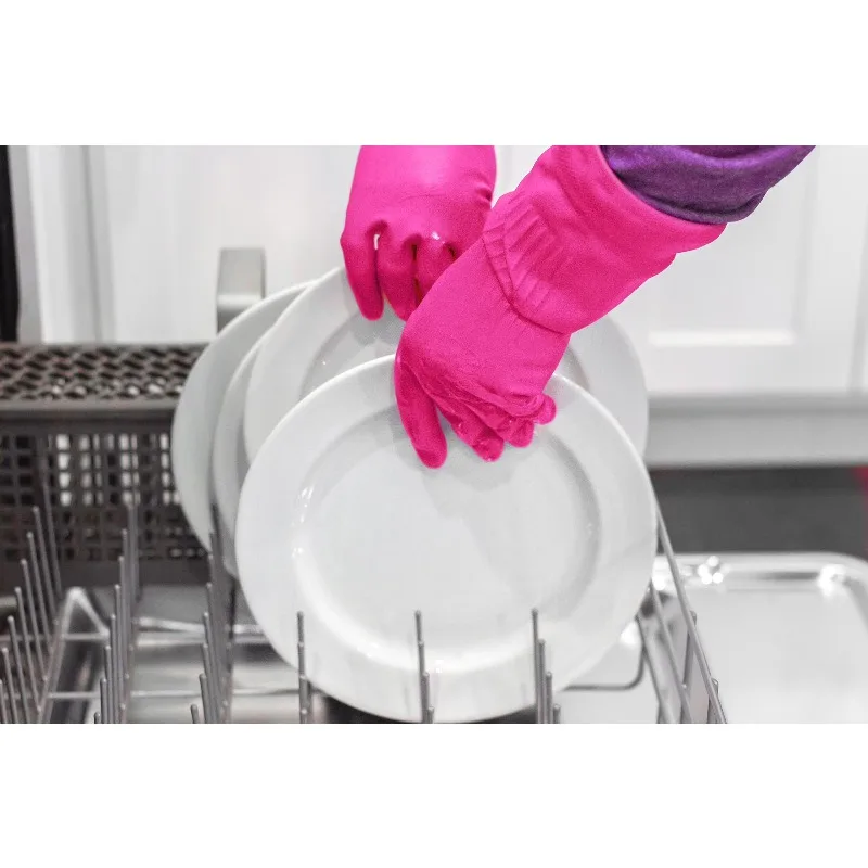 Premium Protection Rubber Cleaning Gloves, Small, 1 Pair
