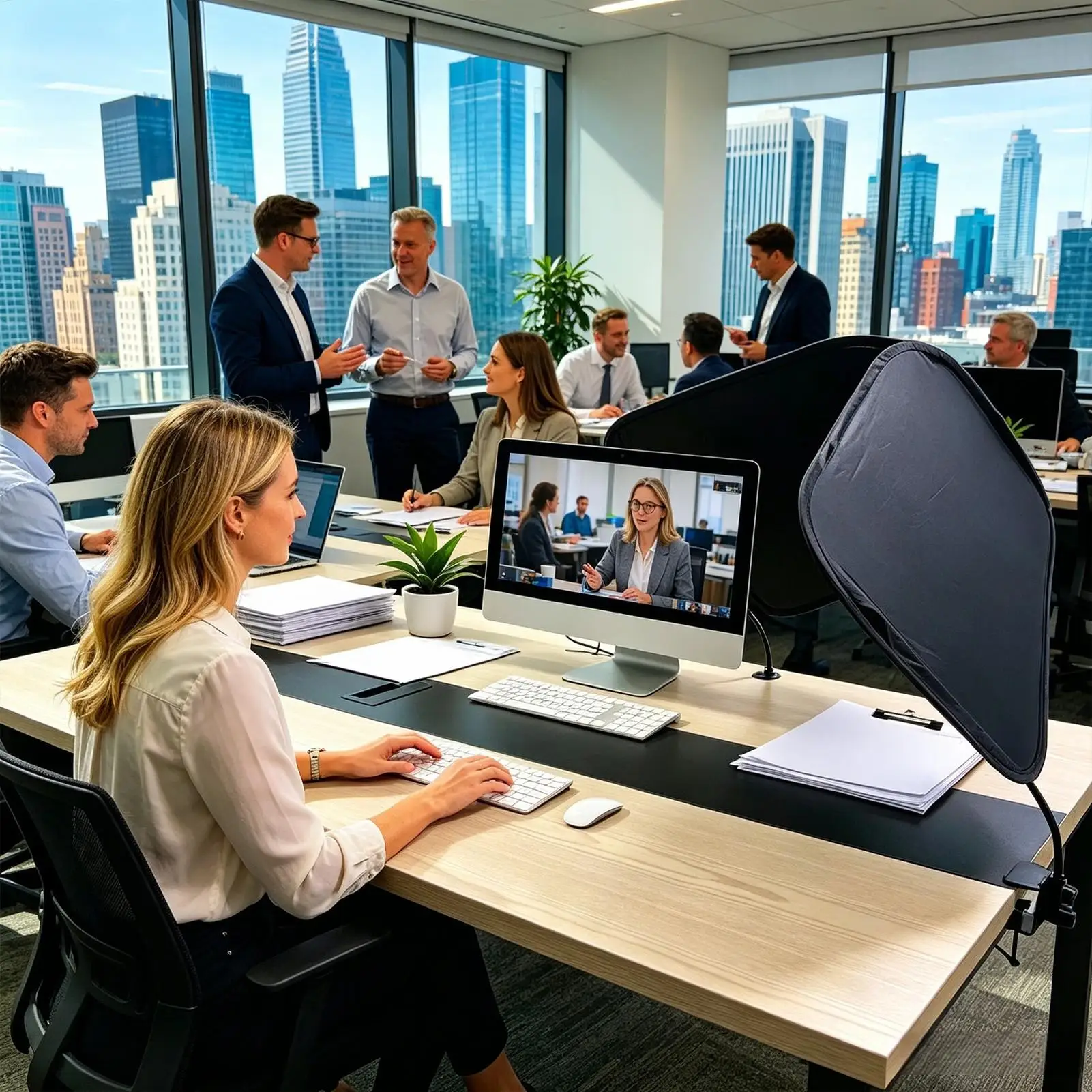 Office Desk Light Blocker Desktop Overhead Privacy Screen Office Light Blocker For Men Adults Coworkers Colleagues Teachers
