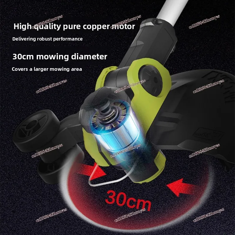 Lithium Battery Lawn Mower WD163 Household Light Lawn Mower Electric Lawn Trimming Artifact Power Tool