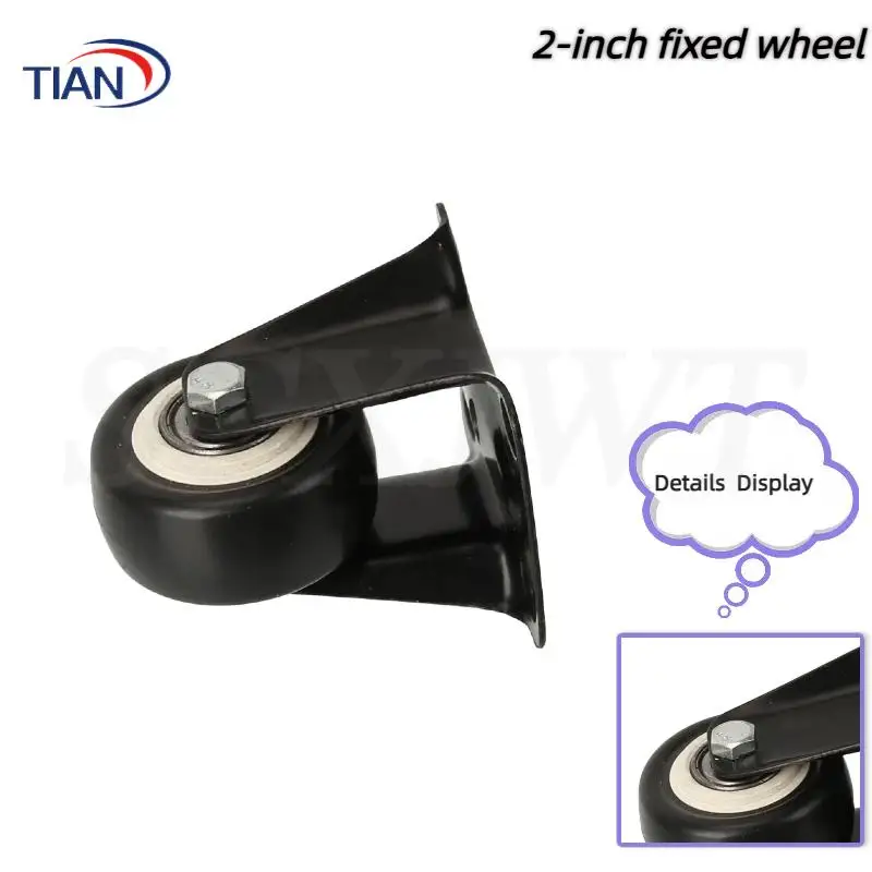 Premium 2-Inch Gold Diamond Fixed Casters with Rubber Floor Protection – Perfect for Chairs Tables & Home/Office Furniture