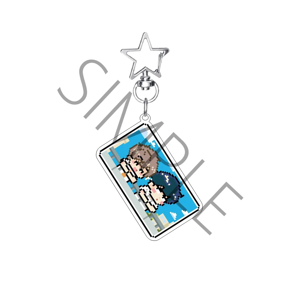 Anime Go For It Nakamura! Pixel Style Chibi Ver Kawaii Keychain 2026 New Cute Keyring Okuto Aiki Bag Charm