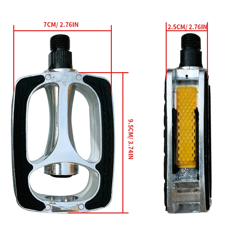 Aluminum Alloy Road Bike Pedals with and Non-Slip Design - Enhance Your CyclingSafety Performance Universal Bicycle Pedal