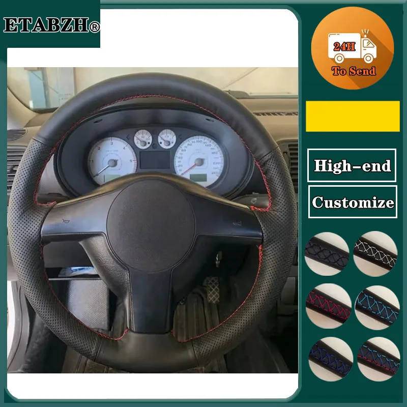 

Custom Microfiber Leather Hand-Stitched Steering Wheel Cover For VW Golf 4 MK4 Passat B5 Seat Leon Polo 1996-2004 Accessories
