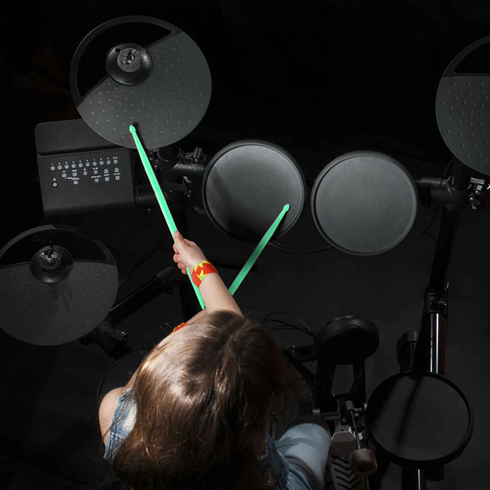 

Premium Nylon Drumsticks For Electronic Drum Sets Durable Non-Slip Beginners Musicians Practice Performance