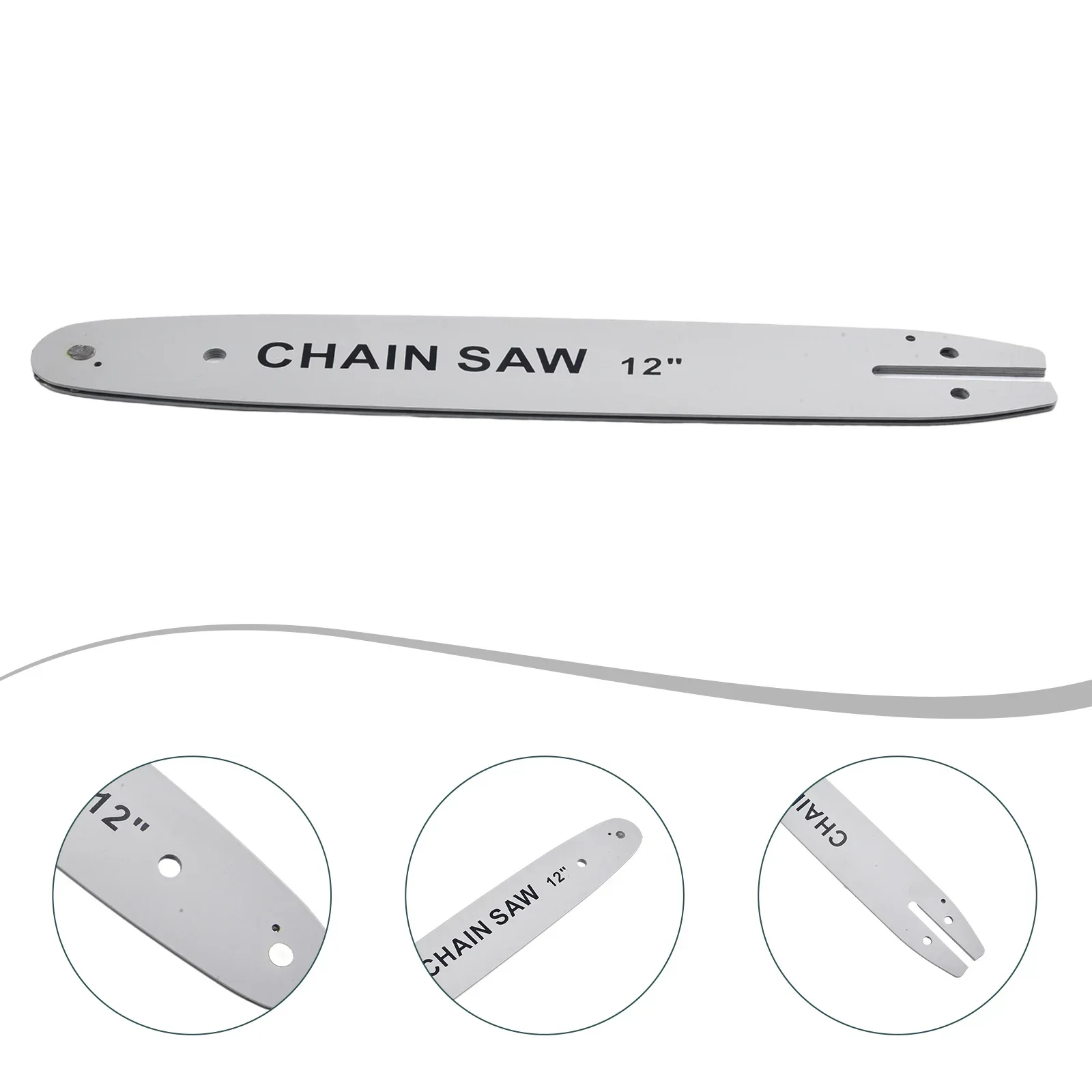 Chainsaw Guide Bar Substituição, Peças sobressalentes para serra de cadeia, Ferramentas elétricas de jardim, 12 ", 12-44, 507P, 1Pc