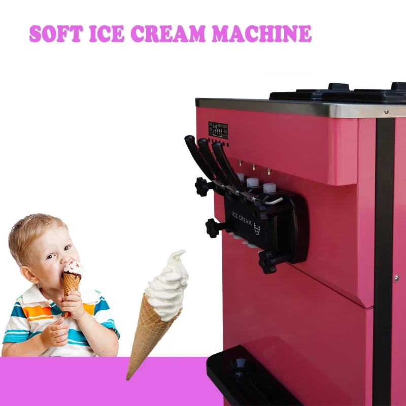 New Designed 3 Flavors High Efficiency Ice Cream Making Machine Ice Cream Maker for Commercial Use