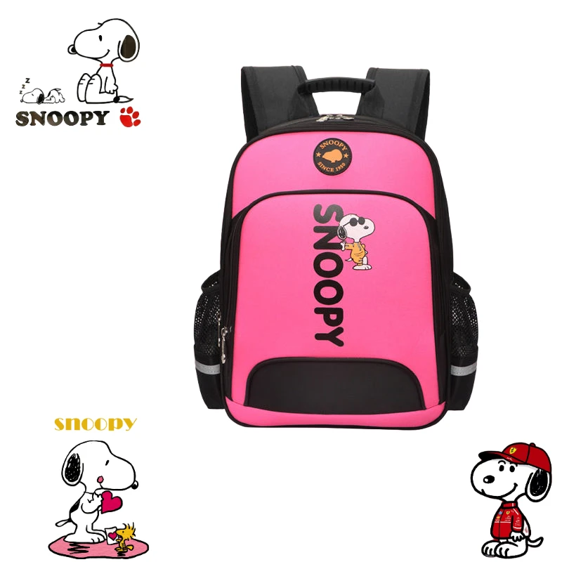 

Snoopy cartoon cute primary school bag creative personalised for students in years 1-6, lightweight rucksack for wholesale gifts