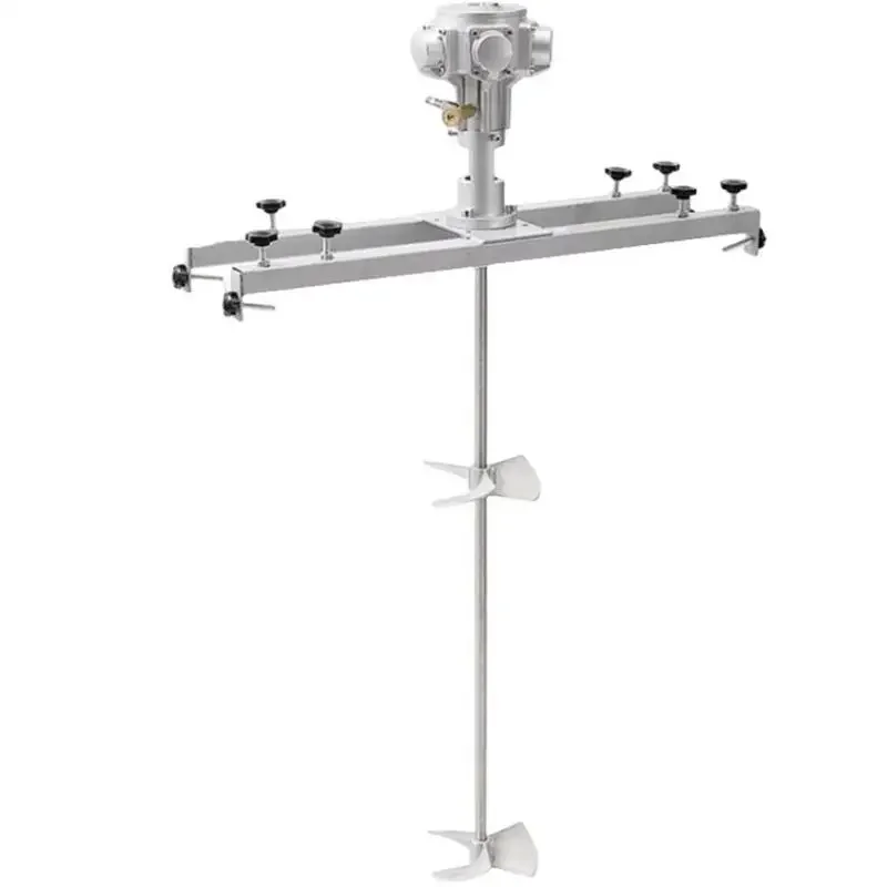 Mieszalnik pneumatyczny poziomy 50/60 galonów, przemysłowy, w pełni automatyczny, ze stali nierdzewnej do farb, sprzęt chemiczny ze stopu aluminium.