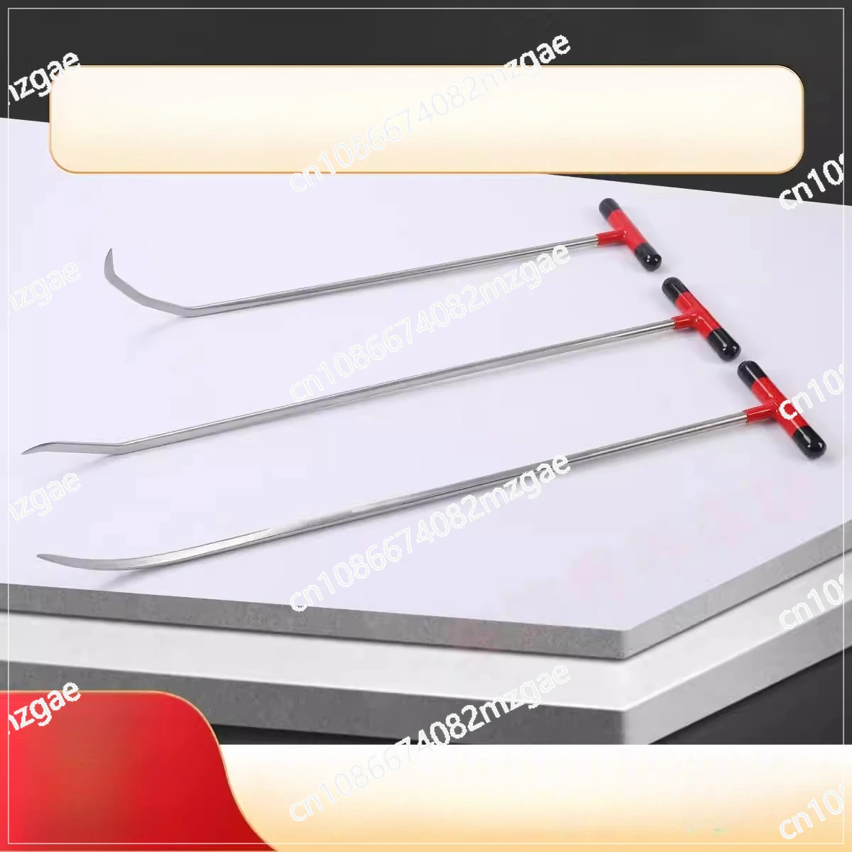 3Pcs Refine Hook And Rod Tools Auto Hail Dent Hook Tools Paintless Dent Autobody Repair Rod Car Small Dent Removal Tools