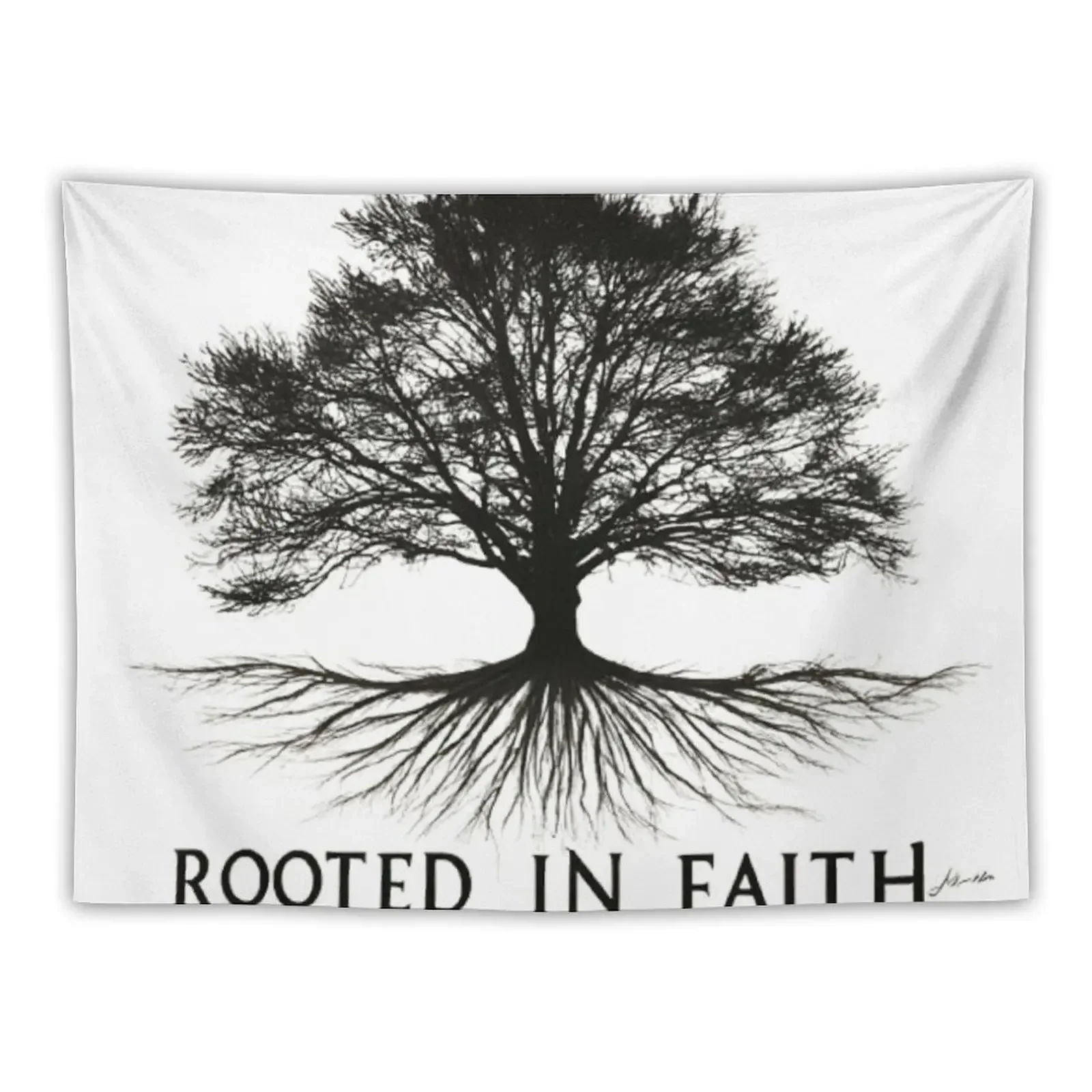 

Rooted in faith Bible Verse.colossians 2: 6-7.. Tapestry Decor For Bedroom Wall Tapestries Tapestry